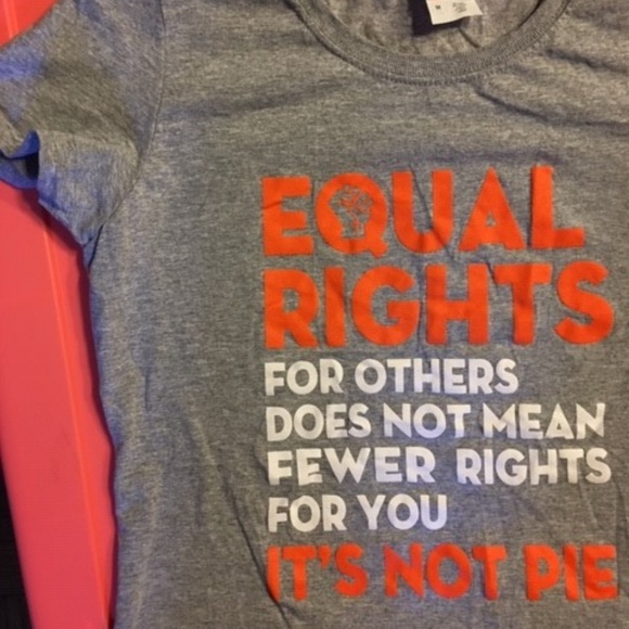 Fruit of the Loom Tops - Equal Rights Gray Short Sleeved T-Shirt